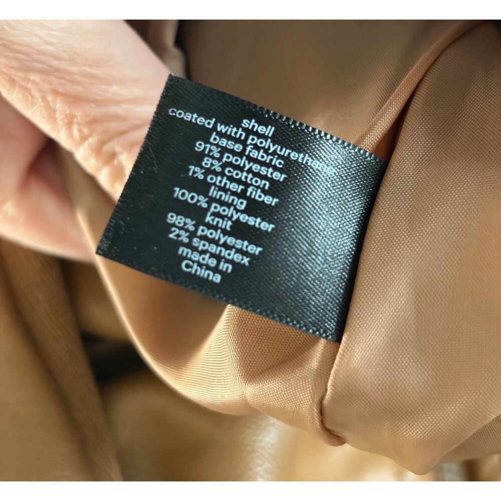 Lane Bryant Faux Leather Moto Jacket 22/24 Camel - Picture 6 of 12